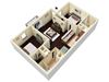 2 Bed 2 Bath 810 Sq. Ft.